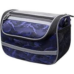 YCYUYK Bicycle handlebar bag, bicycle basket with mobile phone holder: reflective strap: water-repellent, bicycle bag for cycling
