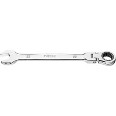 NEO Combination wrench with joint and ratchet 22 mm