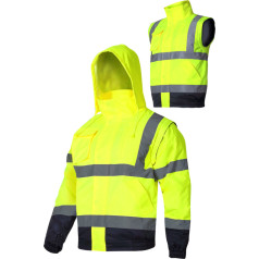 Warning jacket warmer. with corresponding hand, yellow, 