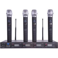 PLL-400 UHF microphone 4 channels (4 handheld microphones)