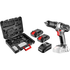 Graphite Energy+ 18V cordless drill/driver, Li-Ion, 13 mm chuck, 2 2Ah batteries, case, case
