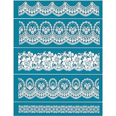 Self Adhesive Screen Printing Stencils, Reusable Mesh Stencils for Chalk Paste, Mesh Transfer Stencil for Painting on Wood, Crafts, DIY Home Decor
