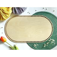 Plywood Base, 60 x 40 cm, Various Sizes, Basket Floor, Crochet Basket, Natural Wood Base, Wooden Basket Base, Natural Wood Basket Floor, Crochet Accessories for Basket Weaving