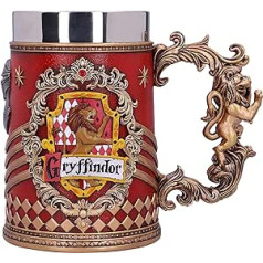 Nemesis Now Harry Potter Gryffindor Hogwarts House Collectable Tankard, Resin, Red/Gold, 1.25 picometer