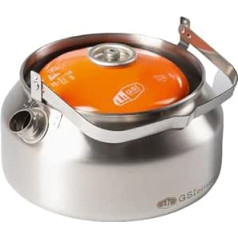 GSI Outdoors Glacier Teekessel aus Edelstahl, für Camping, Outdoor und Wohnmobil, 1 l