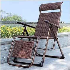 Gartenliege Falten Liege Sun Lounger Strandstuhl,Hochwertiger Metallrahmen,Mesh-Zero-Gravity-Lounge-Stuhl,Verstellbar Unterstützt 440 Pfund (Color : Brown-D, Size : 50x67cm)