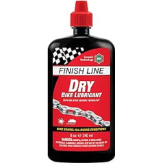Finish Line Chain Oil Dry Lubricant Accessory for Bicycle Chain 240 ml All-Weather Chain Grease Road Bike MTB Gravel Ebike Bicycle Oil