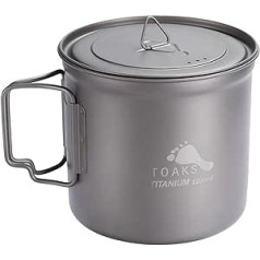 TOAKS Titan Pot 1100 ml Outdoor Camping Mug Cup Backpacking Camping Tableware