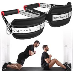 Vikingstrength VOL 2 Nordic Hamstring Curl with Extra Long Straps, Super Stability, Nordic Curl Home Equipment, Buttocks, Speed + Exercise Handles, Ankle Strap + V-Strength Workout App