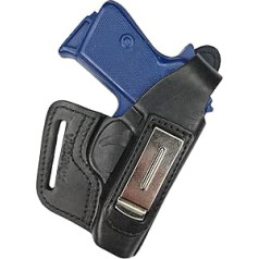 VlaMiTex IWB 5-5 Leather Holster for PPK Walther PPKS Concealed/Hidden Carrying Way Black