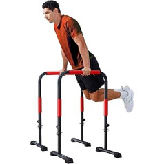 Sportsroyals Dip Bar, Adjustable Parallel Bars for Home Workout, Dip Station with (300/400/1200LBS) Loading Capacity