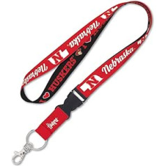 Wincraft NCAA University Nebraska Cornhuskers Neck Strap with Detachable Buckle, 1