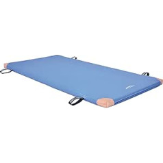 Grevinga® Turnmatte 150 x 100 x 6 cm mit Lederecken und Tragschlaufen