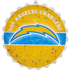 FOCO Los Angeles Chargers NFL Bottle Cap Wall Plaque