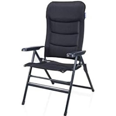 Campart Livorno CH-0672 Camping Chair Padded Extra Wide 7 Adjustable Positions