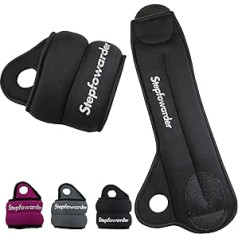 Stepfowarder Wrist Weights with Thumb Block and Arm Weights for Women/Men (Available from 0.5kg to 1.5kg) - Ankle Weights Adjustable Strap for Running and All Types of Cardio Exercises