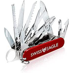 Swiss Eagle Swiss Knife Multitool Army Knife (Red)
