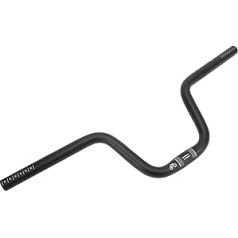 VGEBY Bike Swallow Handlebar, High-Strength Aluminium Alloy Bicycle Handlebar for Brompton Black (Lift 160 mm/6.3 Inch)
