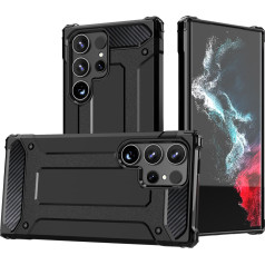 Pastiprināts bruņu futrālis priekš Samsung Galaxy S24 Ultra Hybrid Armor black