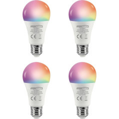 iFEEL E27 Dimmable Light Bulb - LED Lamp Colour - Connected Lamp - Compatible with Alexa and Google Home - WiFi, Remote Control, Multicoloured, Remote Control (2), IFS-SB001