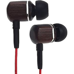 Symphonized MTRX Premium Real Wood Earphones with Microphone and Nylon Cable