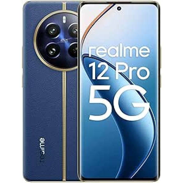 realme 12 Pro 5G Smartphone, 8 + 256 GB, Sony Portrait Camera 2X Optical Zoom, IMX882 OIS Camera, 6.7 Inch 120 Hz Curved Vision Display, 67 W SUPERVOOC Charge, 5000 mAh Massive Battery, Blue