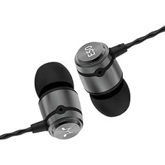 SoundMAGIC E50 Wired Earbuds Without Microphone, In-Ear HiFi Headphones, Noise Isolating Headphones, Comfortable Fit, Gun Metal