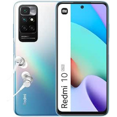 Xiaomi Redmi 10 2022 - Smartphone 4+128GB, 6.5 Inch FHD+ 90Hz DotDisplay, MediaTek Helio G88, 50MP AI Quad Camera, 5000mAh, Sea Blue (UK Version + 2 Years Warranty)