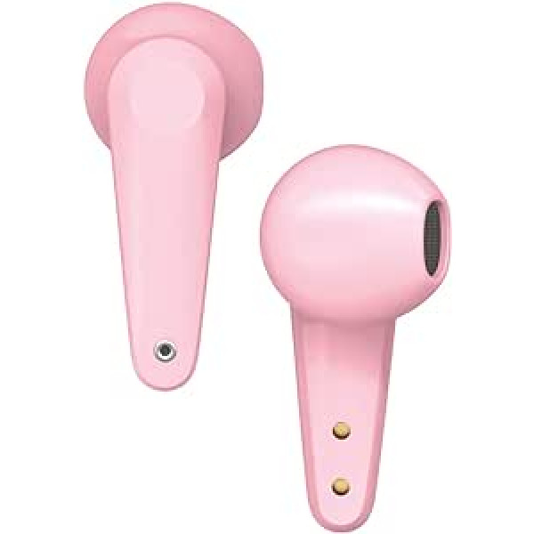 DCU TECNOLOGIC Earphones Bluetooth 5.0 Headphones Touch Control Wireless with Microphone Ultralight (Pink)