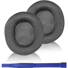 Adhiper Arctis Nova Pro Ear Pads Compatible with SteelSeries Arctis Nova Pro Wireless Gaming Headset, Ultra Comfort Football Mesh with Snap-on Replacement Ear Pads (Sewing, Black)