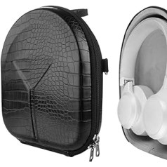 Geekria Shield Headphone Case Compatible with JBL Tune 770NC, TourONE, Tune 760NC, Tune 750NC, Tune 710BT, E65BTNC Case, Replacement Hard Case Travel Bag with Cable Storage (Black)
