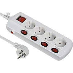 Electraline Power Extension, white, 62501