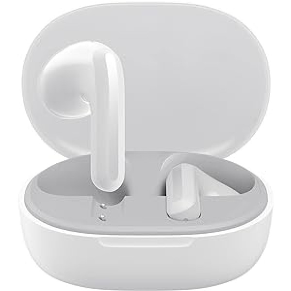 Xiaomi Redmi Buds 4 Lite Headphones Wireless Bluetooth 5.3, Touch Control, Dust and IP54 Waterproof, Up to 20 Hours Battery Life, Wireless Headphones Noise Cancelling Earbuds, White