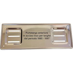 Number plate holder frame in stainless steel from 1985 to 1997