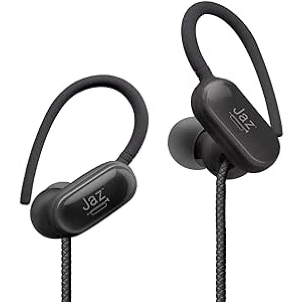 SBS JAZ Nu Jazz Headphones with Ergonomic Ear Hooks, Built-in Microphone, Answer/End Calls and Volume Control