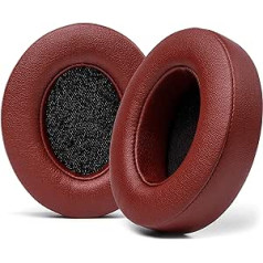 WC Wicked Cushions Replacement Ear Pads for Beats Studio 2 & 3 (B0501, B0500) Wired & Wireless | Does Not Fit Beats Solo | Softer Leather, Improved Foam and Stronger Adhesive | Burgundy