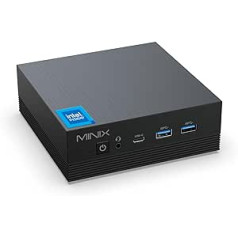 MINIX Z100-Aero, Intel 12th Gen N100, 16GB DDR4, 512GB PCIe 3.0 X1 NVMe SSD Windows 11 Pro Mini PC, 4K Triple Display/1GB+2.5G LAN/USB-A 3.2/USB-C/WiFi 5/BT5.1/Vesa Mount/Support Auto Power On