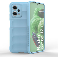 Elastīgs vāciņš Xiaomi Redmi Note 12 5G / Poco X5 5G Magic Shield Case gaiši zils
