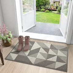 Color&Geometry Short Pile Rug, Fluffy Flat Pile Rug, Washable, Soft and Dirt-Repellent for Living Room, Kitchen, Hallway, Yard, Dining Room, Bedroom or Children's Room