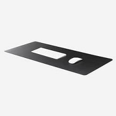 HumanCentric Black Leather Desk Pad, High Quality Ultra Thin PU Leather Desk Pad for Home or Office, Desk Pad for Keyboard and Mouse