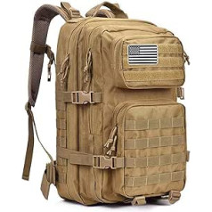 G4Free 40L Military Tactical Backpack Large Army Assault Pack Molle Backpack Daypack for Outdoor Activities Hiking Camping Trekking Hunting