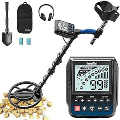 KENTOKTOOL Metal Detector for Adults, Professional Waterproof Gold Detector with High Precision and Sensitivity, Multiple Modes with LCD Display, 25 cm Spool, Advanced DSP Chip