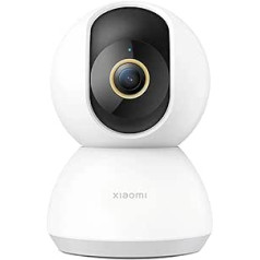 Xiaomi Mi Smart Camera 2K C300 WLAN Lens 6P, F1.4 Surveillance Camera, Intelligent AI Person Detection, Night Vision, 128-bit AES Encryption, 2-Way Audio, Controllable via the Mi Home App, White