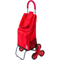 Trolley Dolly Treppensteiger, rot Lebensmittels faltbar Warenkorb Apartment Wohnungs
