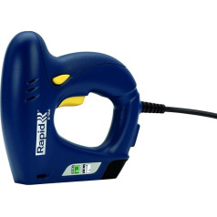 Rapid E-tac Electric Stapler for Wood and Films, Lightweight, for Staples Type 140, 6-14 mm and Nails Type 8, 15 mm