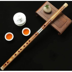 OWIEN DIZI BAMBOO Flute Professional Adult High-End Playing Bitter Bamboo Refined Flute Children Student Beginners Zero-based Musical Instrument C/d/e/f/g Tuning (C)