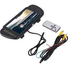 Elprico 7 Inch Car Rearview Mirror LCD Color Screen HD 800x480 Car MP5 Car Dimming Rear View Camera with Bracket