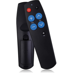Universal TV Remote Control with Large Button for Elderly People, Easy Setup, Senior Remote Control, Universal Remote Control, Works for TV and Cable IR Devices
