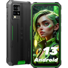Blackview BV4800 Outdoor Mobile Phone with Headphones 4GB + 32GB/1TB TF, 5180mAh, 6.56 Inch HD+ Android 13 Outdoor Smartphone Without Contract, IP69K Construction Site Mobile Phone Cheap, 13MP + 5MP