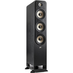 Polk Audio Signature Elite ES60 High Resolution HiFi Floor Speaker for Home Cinema, Hi-Res Certified, Compatible with Dolby Atmos and DTS:X (Piece), Black, SIGS60ELBK